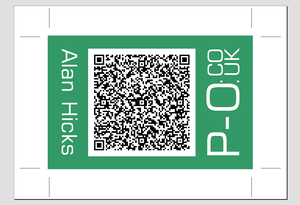 Business card with QR Code