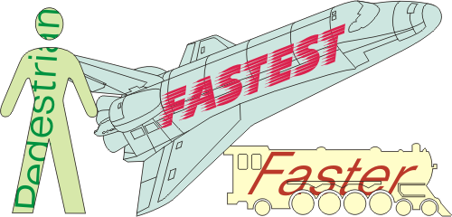 Pedestrian, Faster, Fastest!